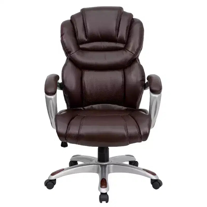 Sedia da ufficio ergonomica girevole con schienale alto e seduta/schienale a strati di Emma e Oliver