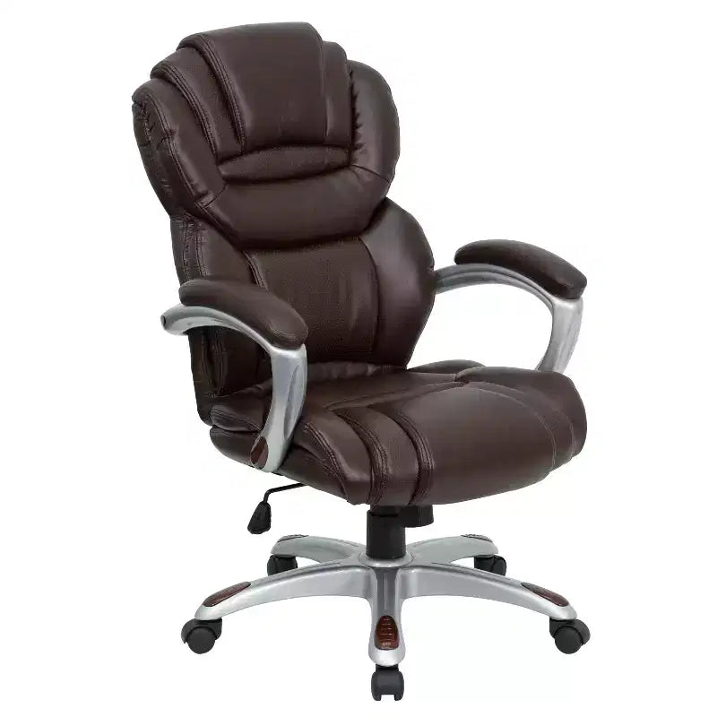 Sedia da ufficio ergonomica girevole con schienale alto e seduta/schienale a strati di Emma e Oliver
