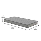 Materasso Ibrido Emma and Oliver Premium Comfort a Media Durezza con Molle Insacchettate, Topper in Tessuto a Maglia e Schiuma Certificata CertiPUR-US, in Scatola