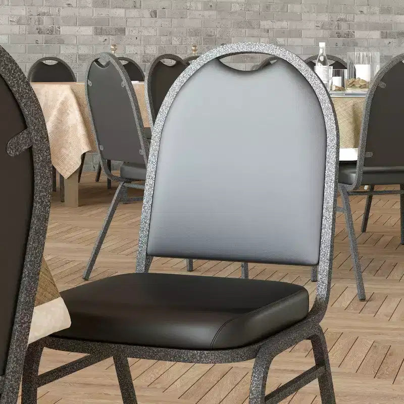 Sedia per banchetti impilabile Emma e Oliver Versatile Dome Back