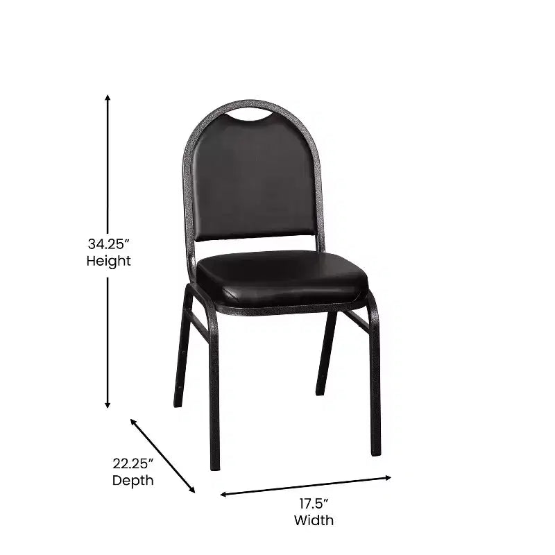 Sedia per banchetti impilabile Emma e Oliver Versatile Dome Back