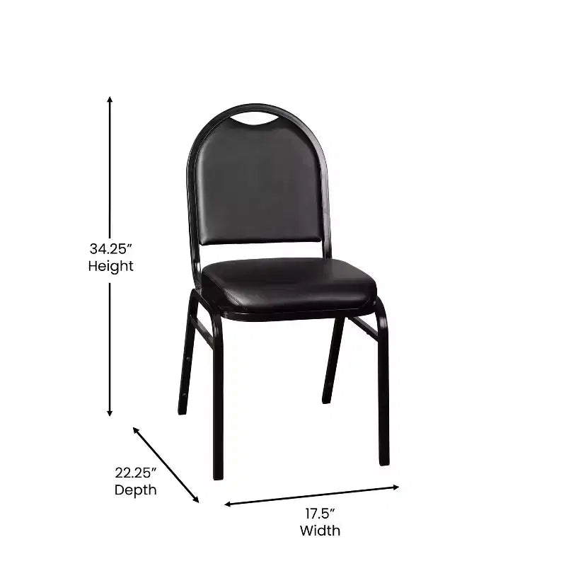 Sedia per banchetti impilabile Emma e Oliver Versatile Dome Back