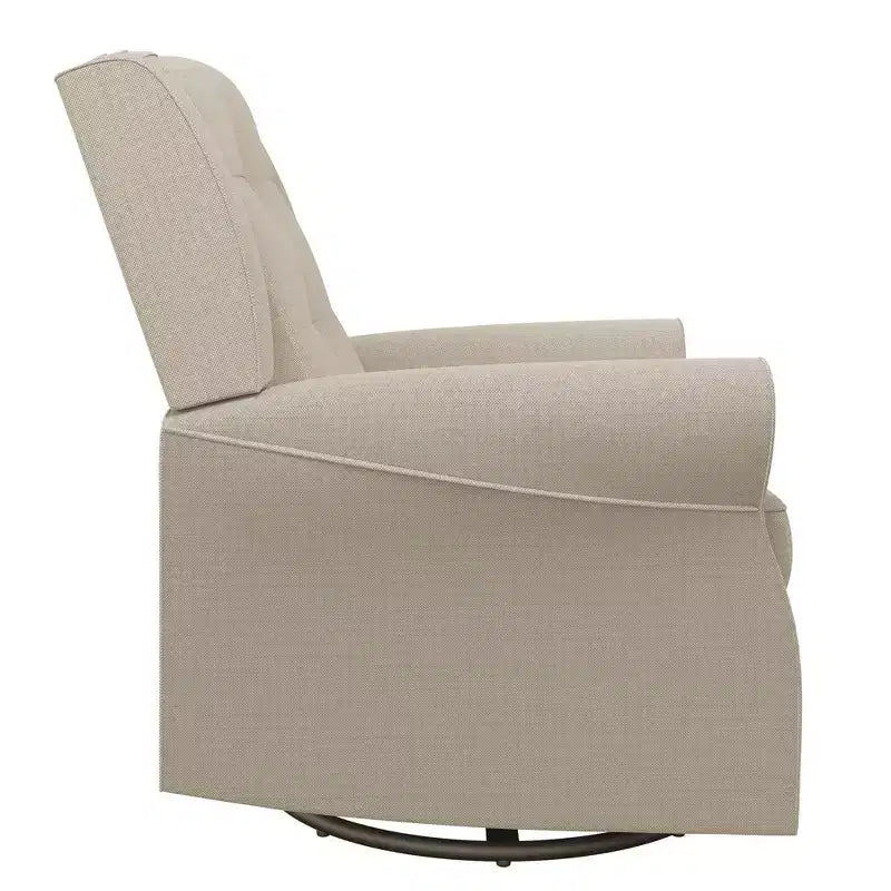 Sedia a dondolo a planata con schienale ad ali e trapuntatura Eden Nursery Baby Relax