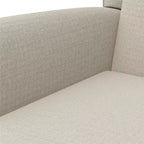 Sedia a dondolo a planata con schienale ad ali e trapuntatura Eden Nursery Baby Relax