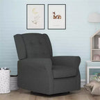 Sedia a dondolo a planata con schienale ad ali e trapuntatura Eden Nursery Baby Relax