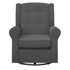 Sedia a dondolo a planata con schienale ad ali e trapuntatura Eden Nursery Baby Relax