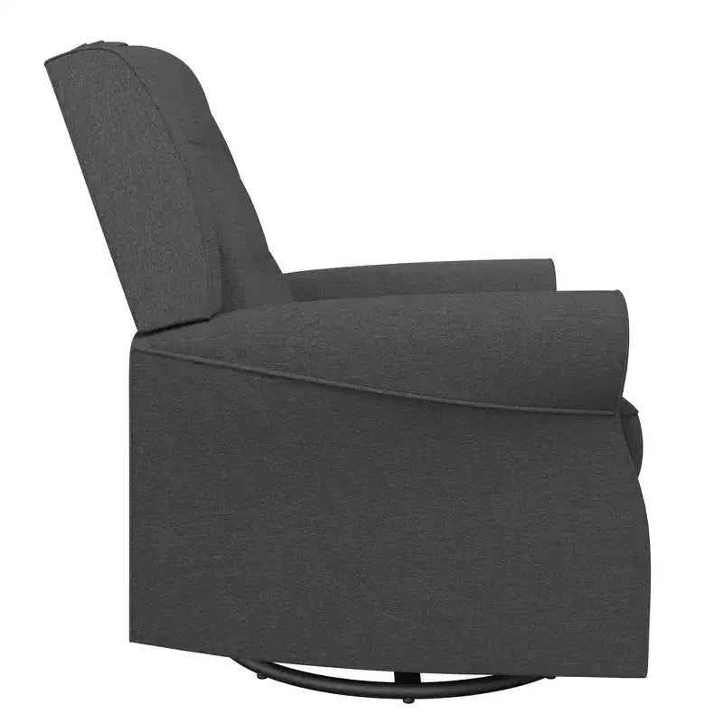Sedia a dondolo a planata con schienale ad ali e trapuntatura Eden Nursery Baby Relax