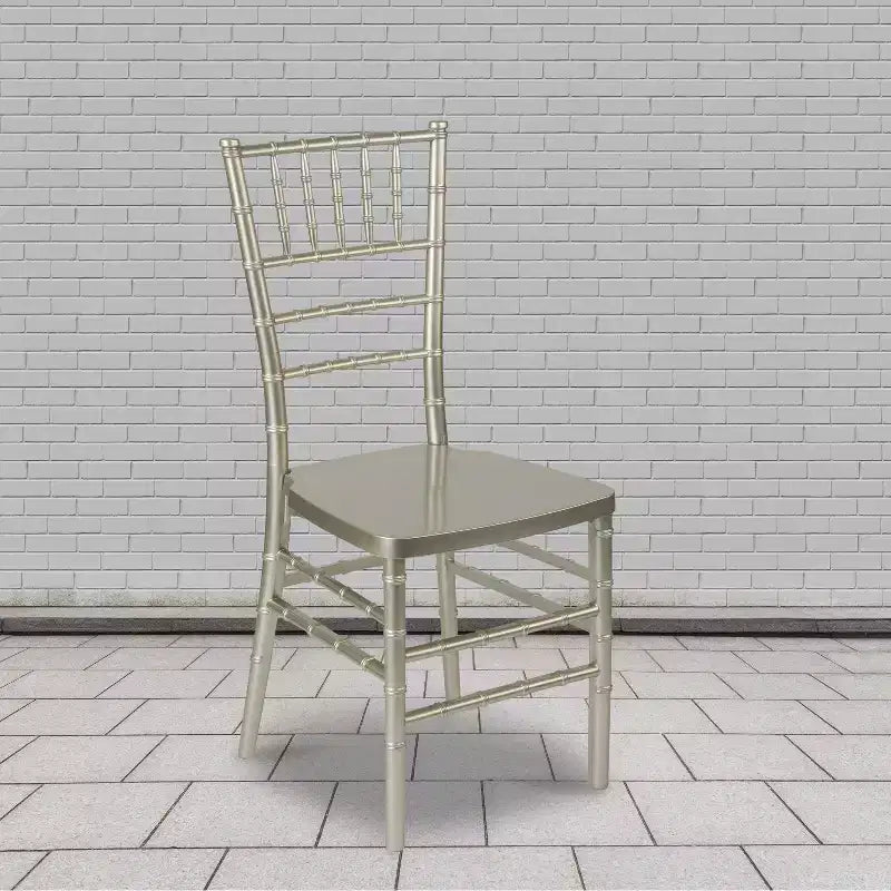 Sedia Chiavari impilabile in resina PREMIUM Emma and Oliver, confezione da 2 pz