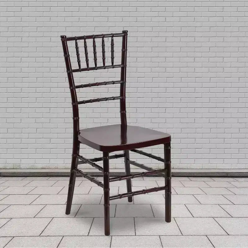 Sedia Chiavari impilabile in resina PREMIUM Emma and Oliver, confezione da 2 pz