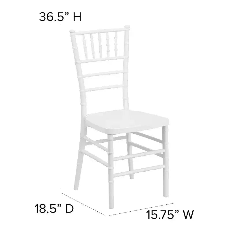 Sedia Chiavari impilabile in resina PREMIUM Emma and Oliver, confezione da 2 pz