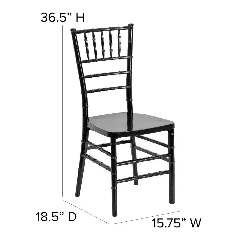 Sedia Chiavari impilabile in resina PREMIUM Emma and Oliver, confezione da 2 pz