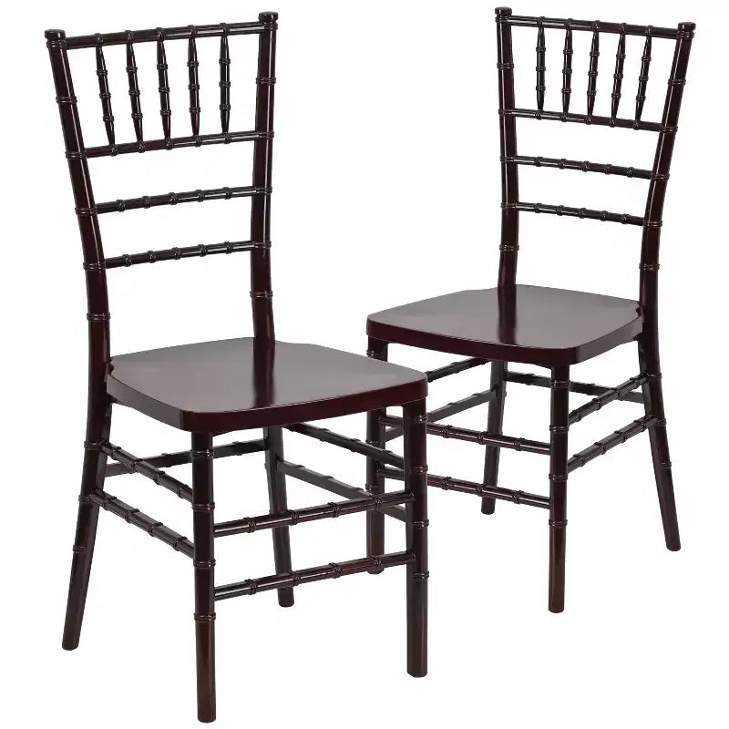 Sedia Chiavari impilabile in resina PREMIUM Emma and Oliver, confezione da 2 pz