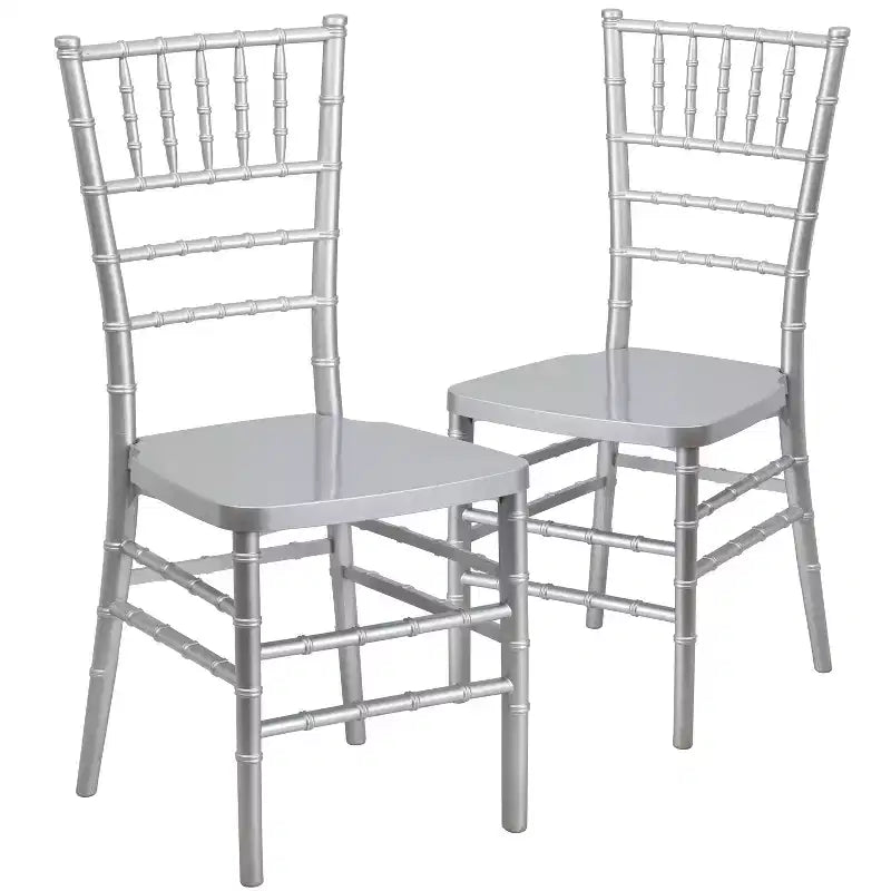 Sedia Chiavari impilabile in resina PREMIUM Emma and Oliver, confezione da 2 pz