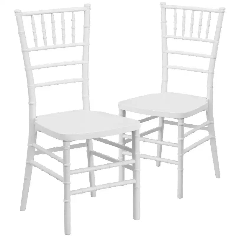 Sedia Chiavari impilabile in resina PREMIUM Emma and Oliver, confezione da 2 pz