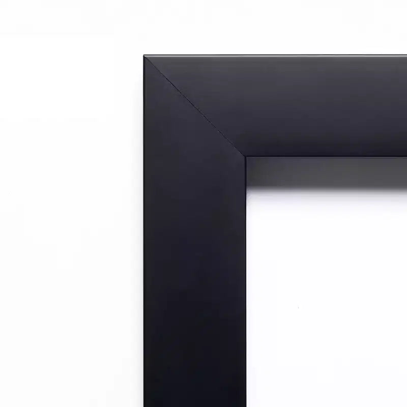 Specchio da parete per bagno Amanti Art Mezzanotte Nero in legno senza smusso