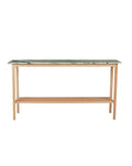Consolle rettangolare con piano in marmo White Cedar