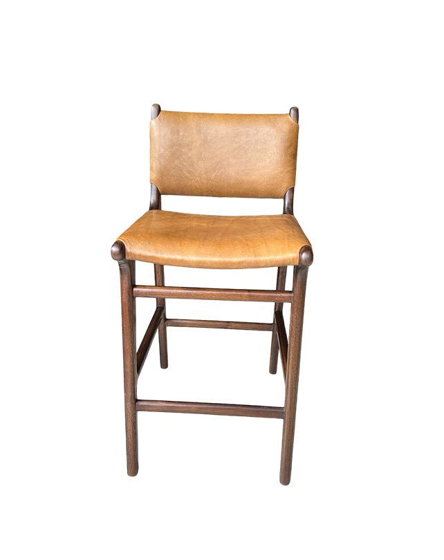 Sgabello da bancone Maya Plush con schienale