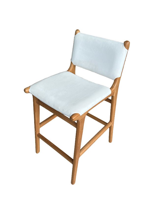 Sgabello da bancone Maya Plush con schienale