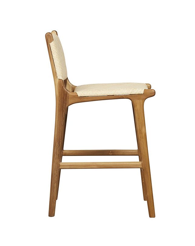 Sgabello da bancone Maya Plush con schienale