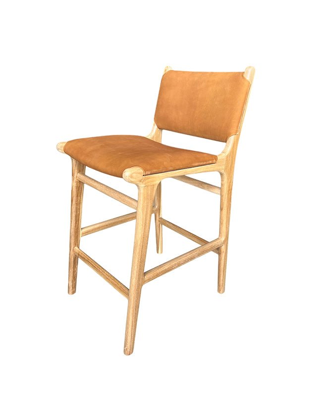 Sgabello da bancone Maya Plush con schienale