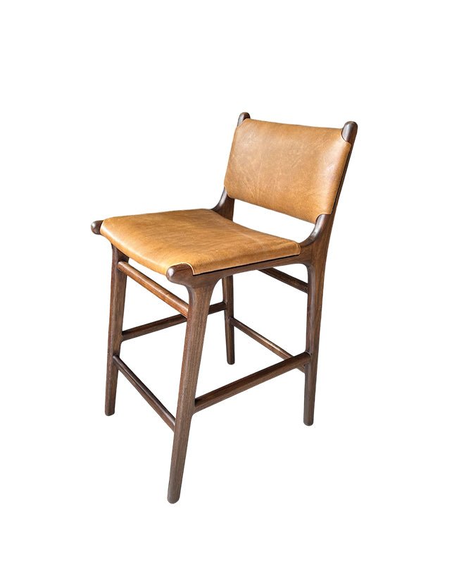 Sgabello da bancone Maya Plush con schienale
