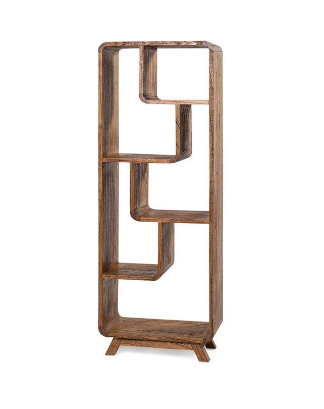 Libreria piccola in legno di mango stile vintage